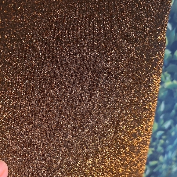 Sparkling Brownish/Gold Sleeveless Dress - Picture 3 of 3